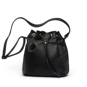 Leather Bucket Bag (Drawstring)